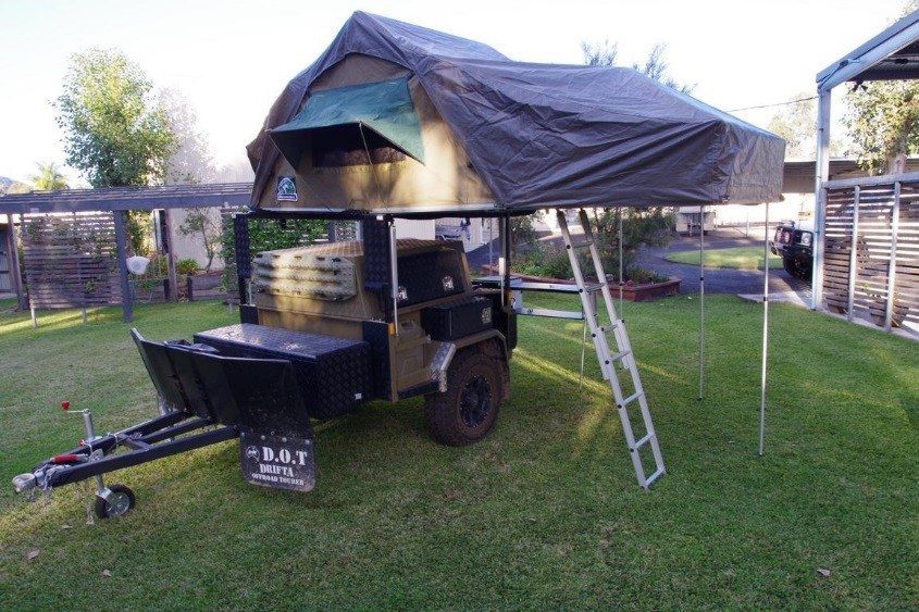 single dirt bike trailer