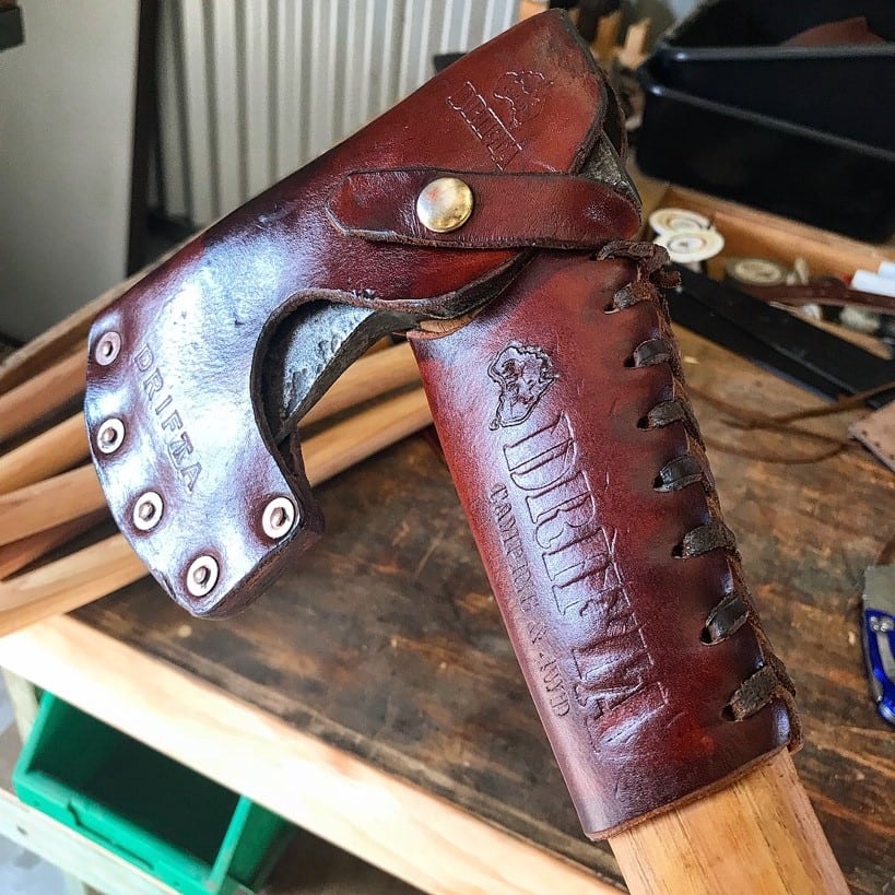 DRIFTA LEATHER AXE HANDLE PROTECTION COVERS Drifta Camping & 4WD