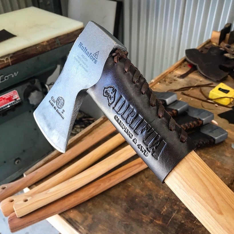 DRIFTA LEATHER AXE HANDLE PROTECTION COVERS Drifta Camping & 4WD