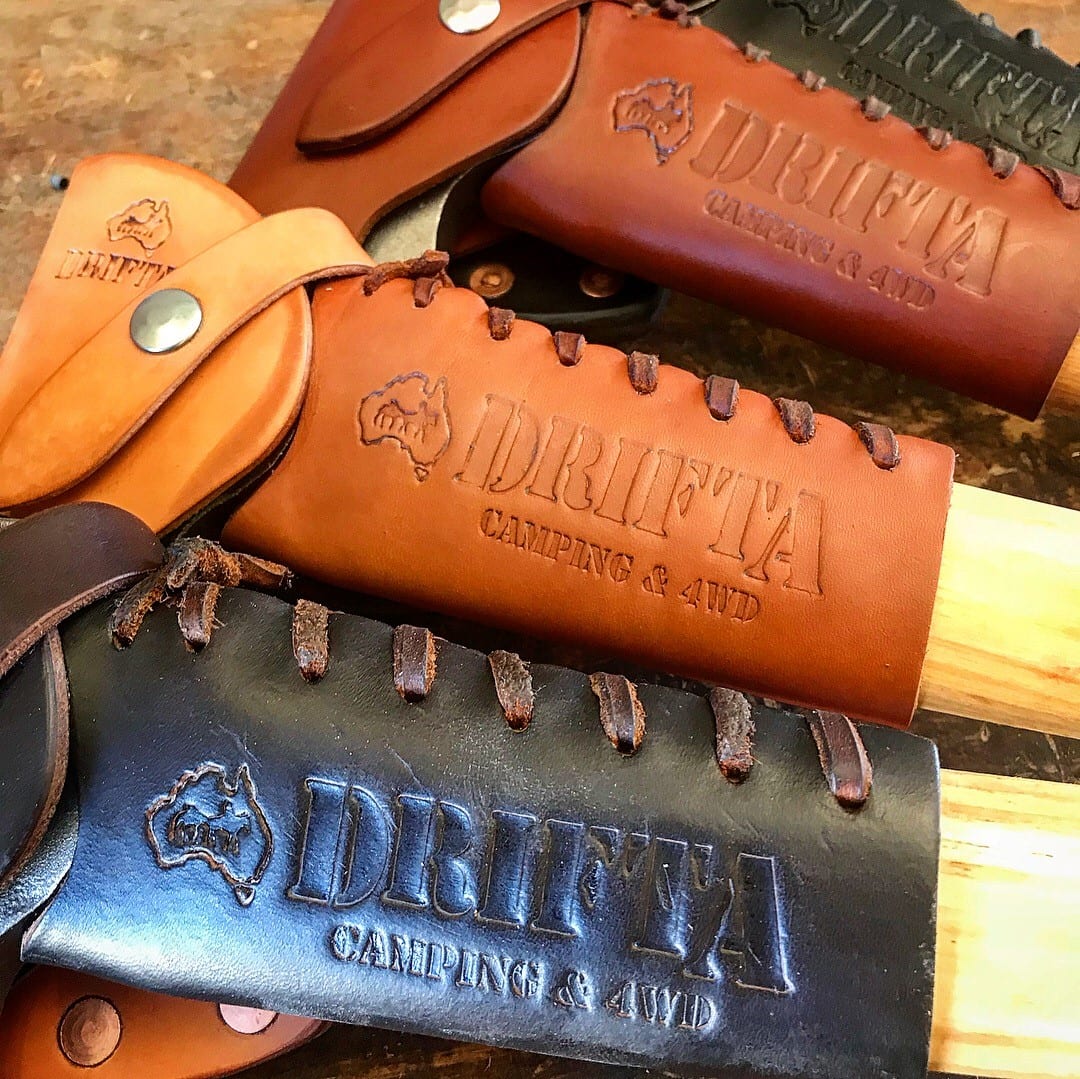 DRIFTA LEATHER AXE HANDLE PROTECTION COVERS Drifta Camping & 4WD