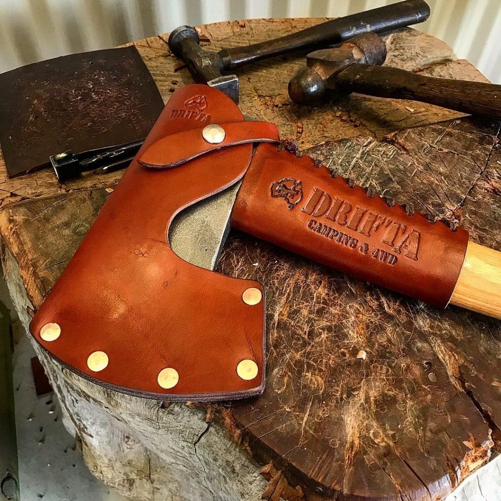 DRIFTA LEATHER AXE HANDLE PROTECTION COVERS Drifta Camping & 4WD