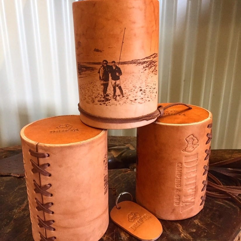 FiFO Pilbara Deluxe Leather Stubby Holder Fit in or F#*K Off 