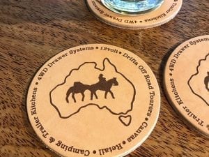 Leather Beer Coasters