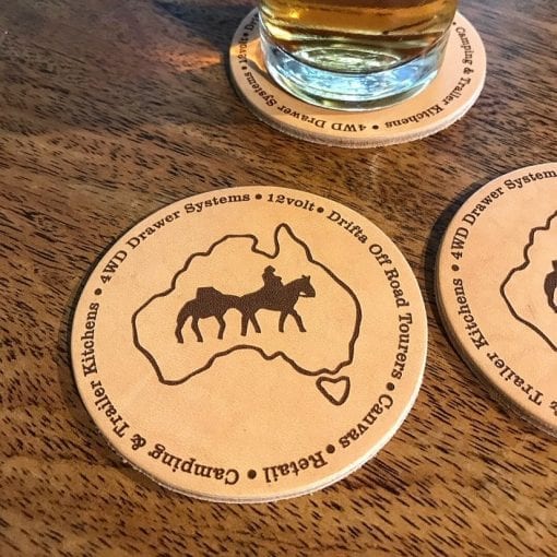 Leather Beer Coasters