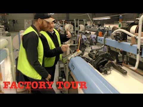 Video Factory Tour Aussie Canvas Wax Converters Textiles Pt 1
