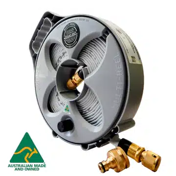 Flat Out - Drink Water Hose: 7.5m on Compact Multi-Reel - Drifta Camping &  4WD