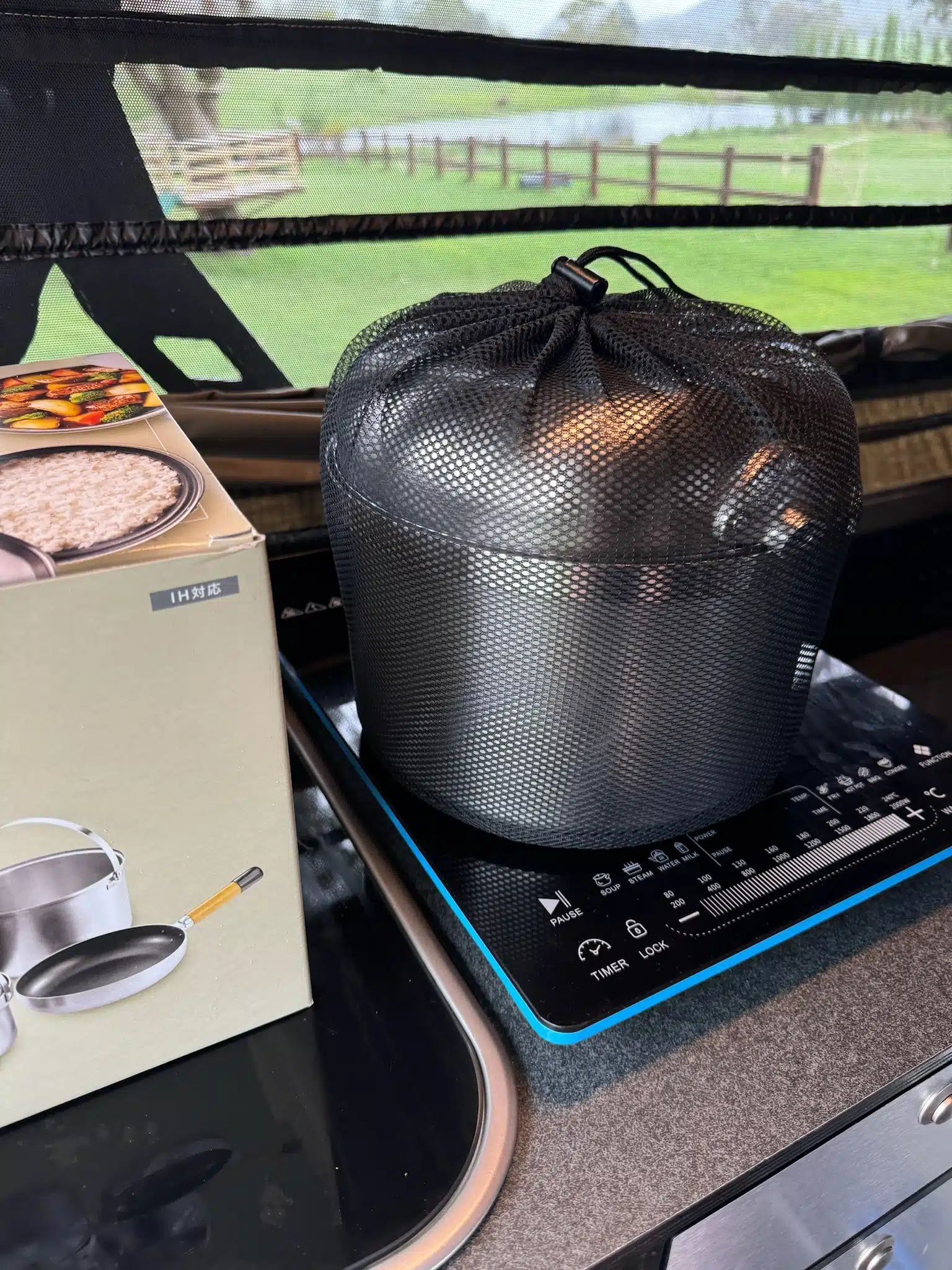 Uniflame Induction cookset Fan5 DX Clad Plus - Drifta Camping & 4WD